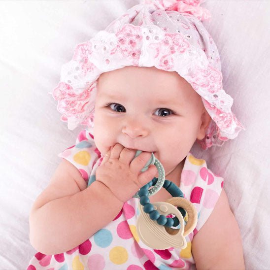 anneau de dentition anneau spatial bébé chapeau 