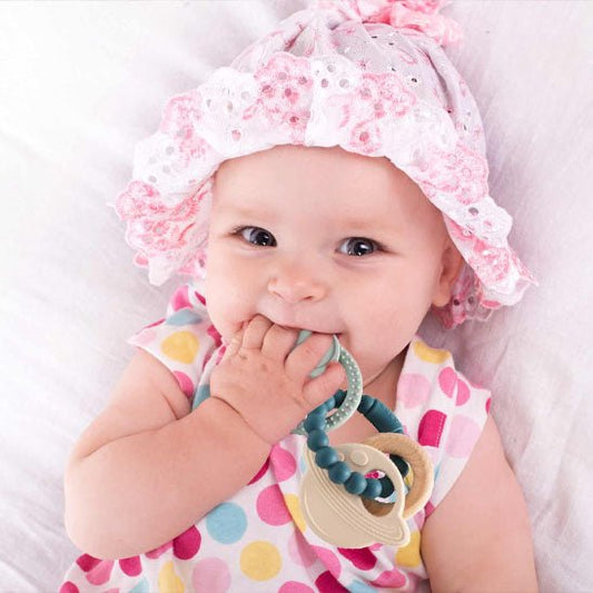 anneau de dentition anneau spatial bébé chapeau 