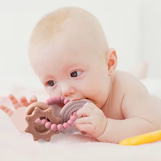 anneau de dentition anneau spatial rose bébé ventre