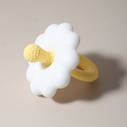 anneau de dentition bébé fleur jaune 2