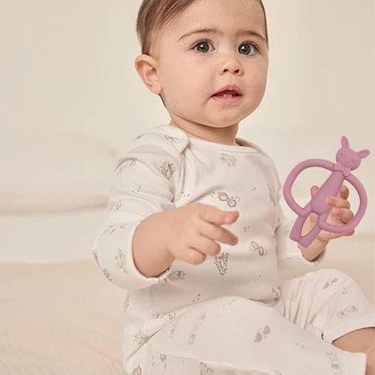 anneau de dentition bébé lapin animé bébé assis