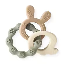 anneau de dentition bébé lapin vert 