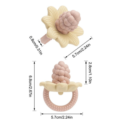 anneau de dentition réfrigérant fleur raisin dimension