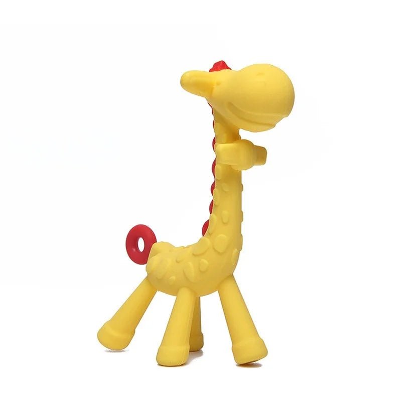 anneau de dentition réfrigérant girafe jaune rouge