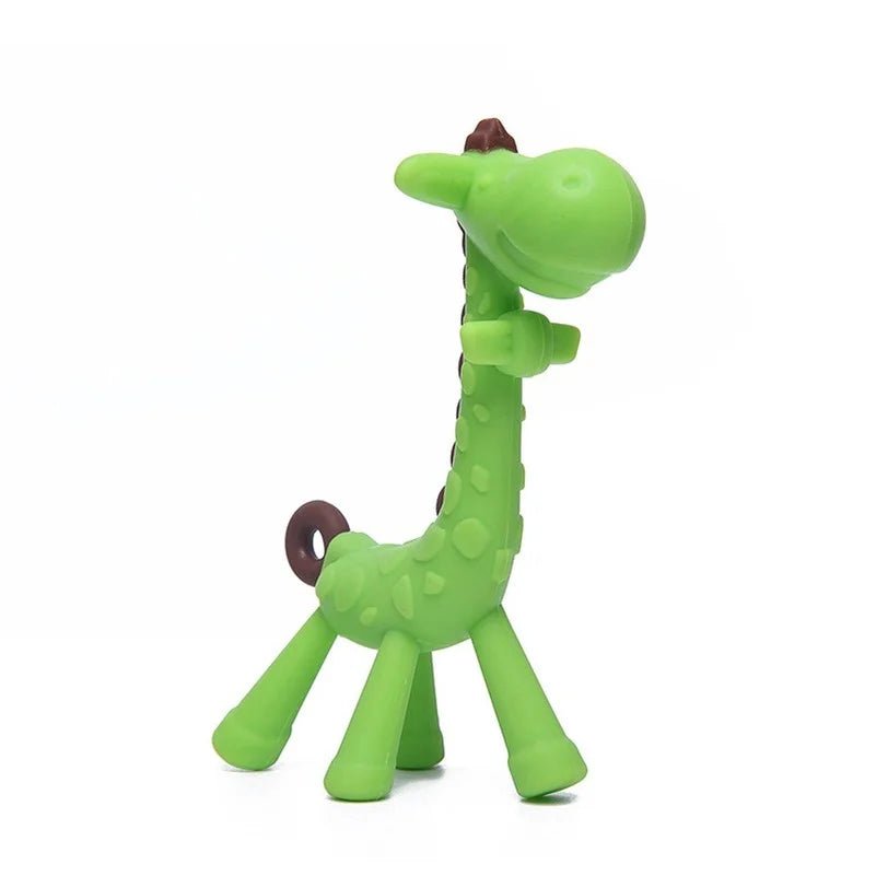 anneau de dentition réfrigérant girafe vert