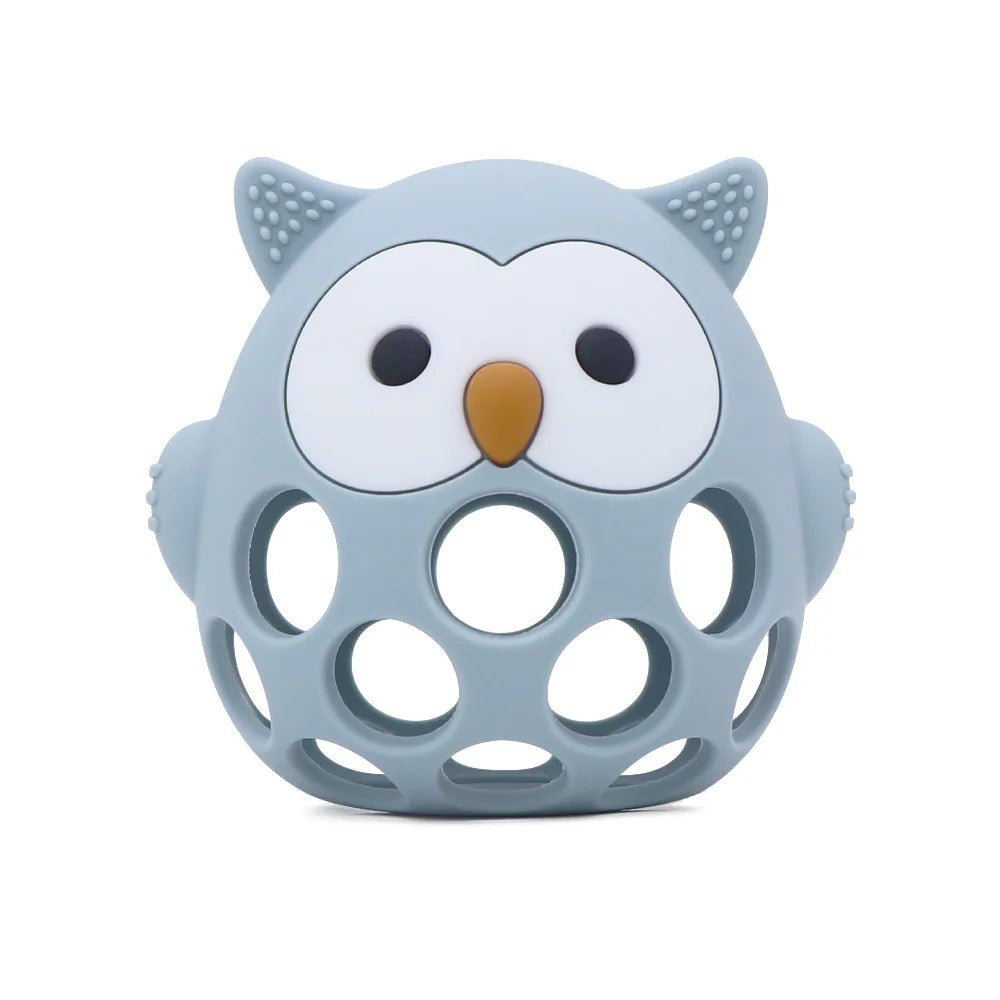 anneau de dentition réfrigérant hibou bleu