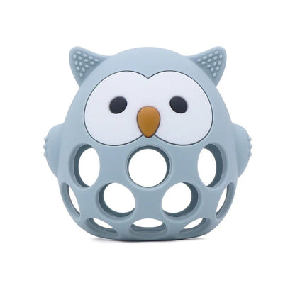 anneau de dentition réfrigérant hibou bleu