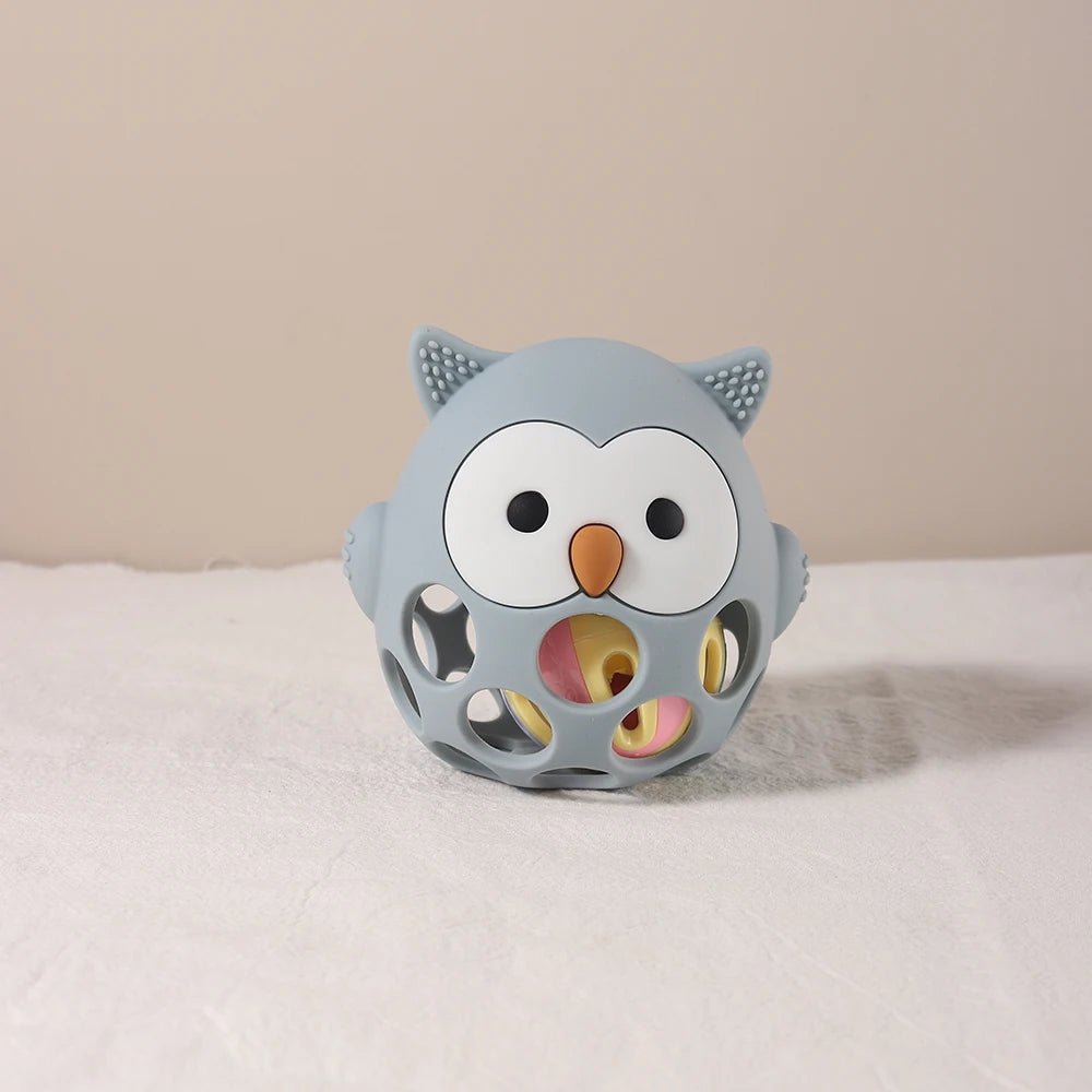 anneau de dentition réfrigérant hibou gris