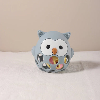 anneau de dentition réfrigérant hibou gris