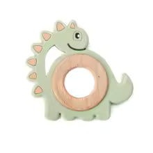 anneau de dentition réfrigéré dino vert 