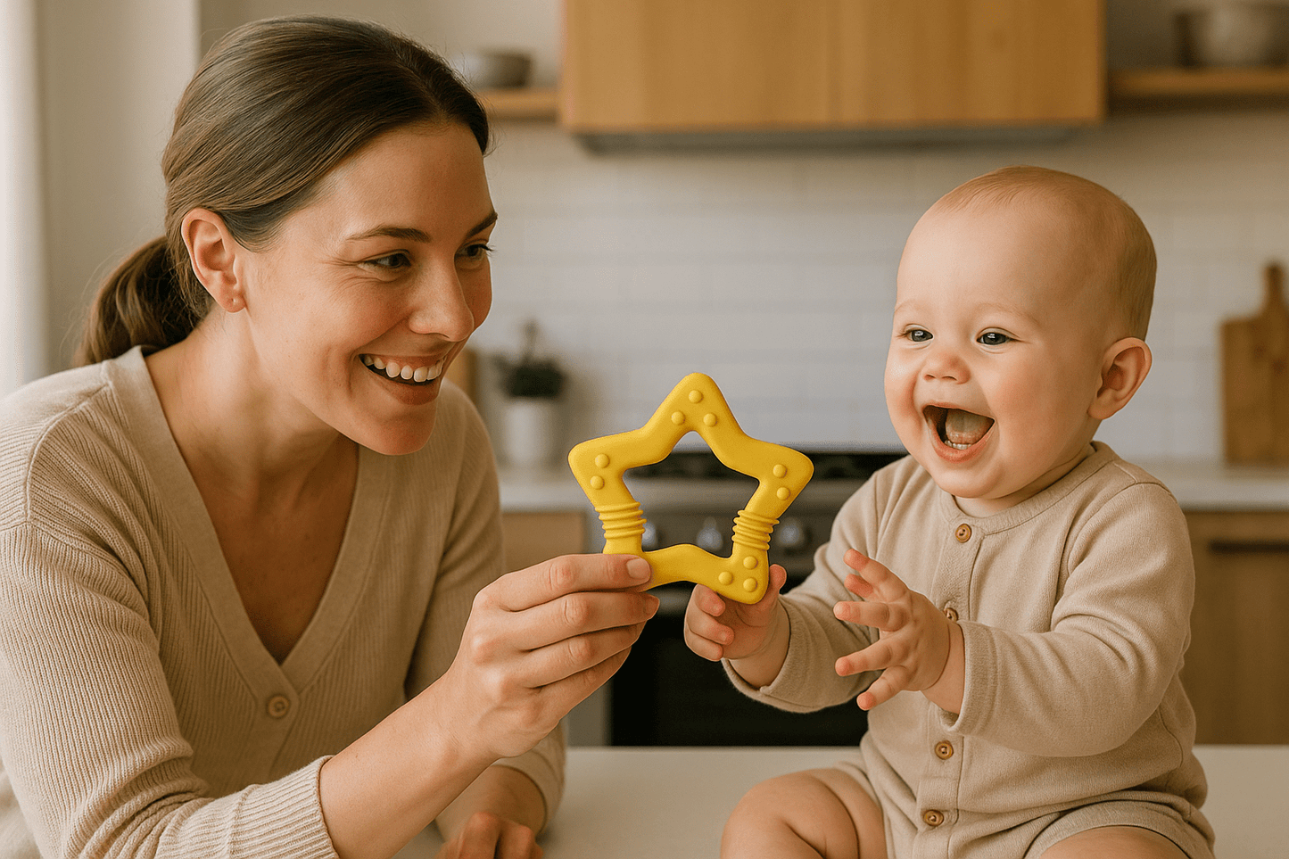 Anneau de dentition réfrigéré | Étoile™ - Bébé Chérie