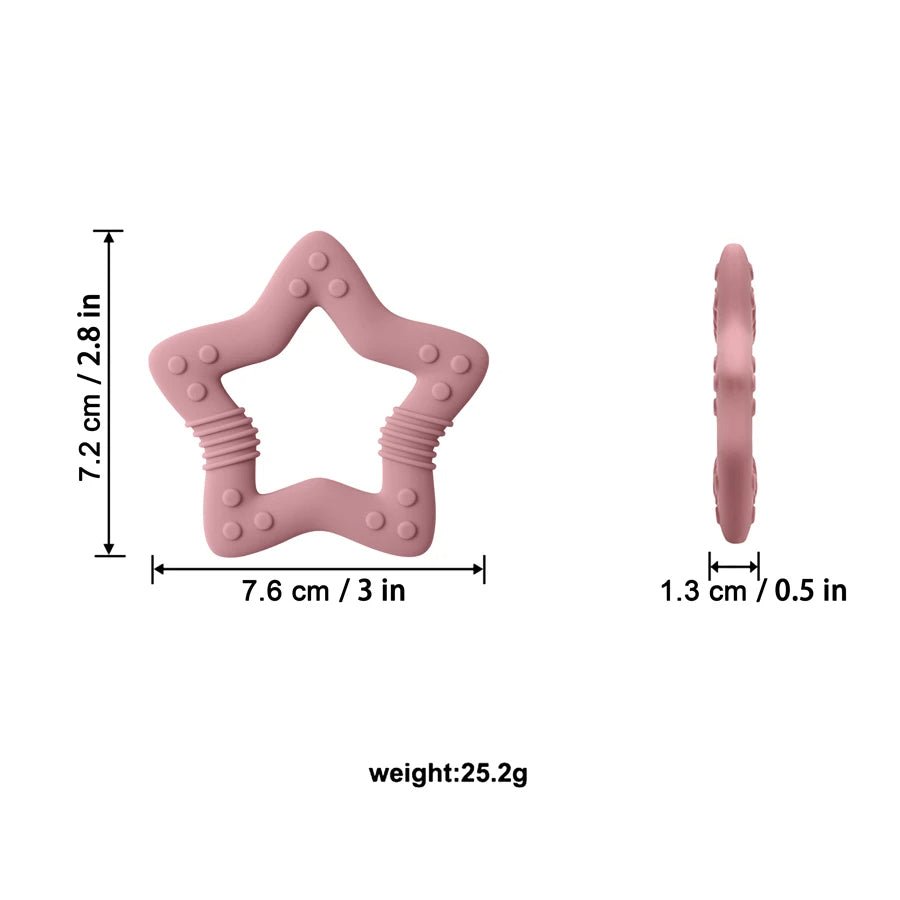 Anneau de dentition réfrigéré étoile dimension