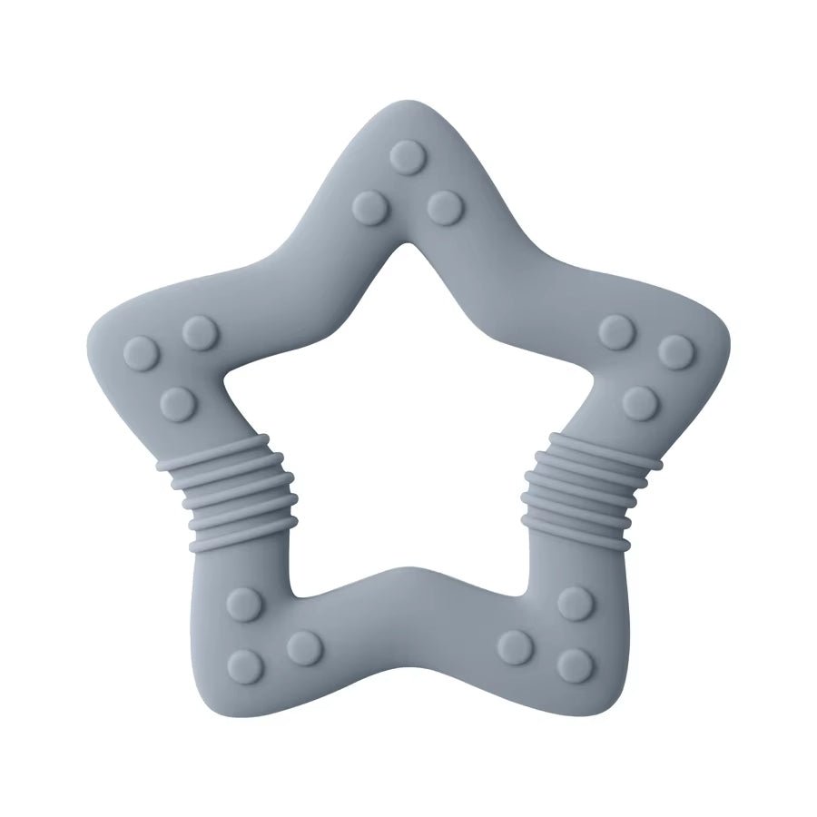 Anneau de dentition réfrigéré étoile gris
