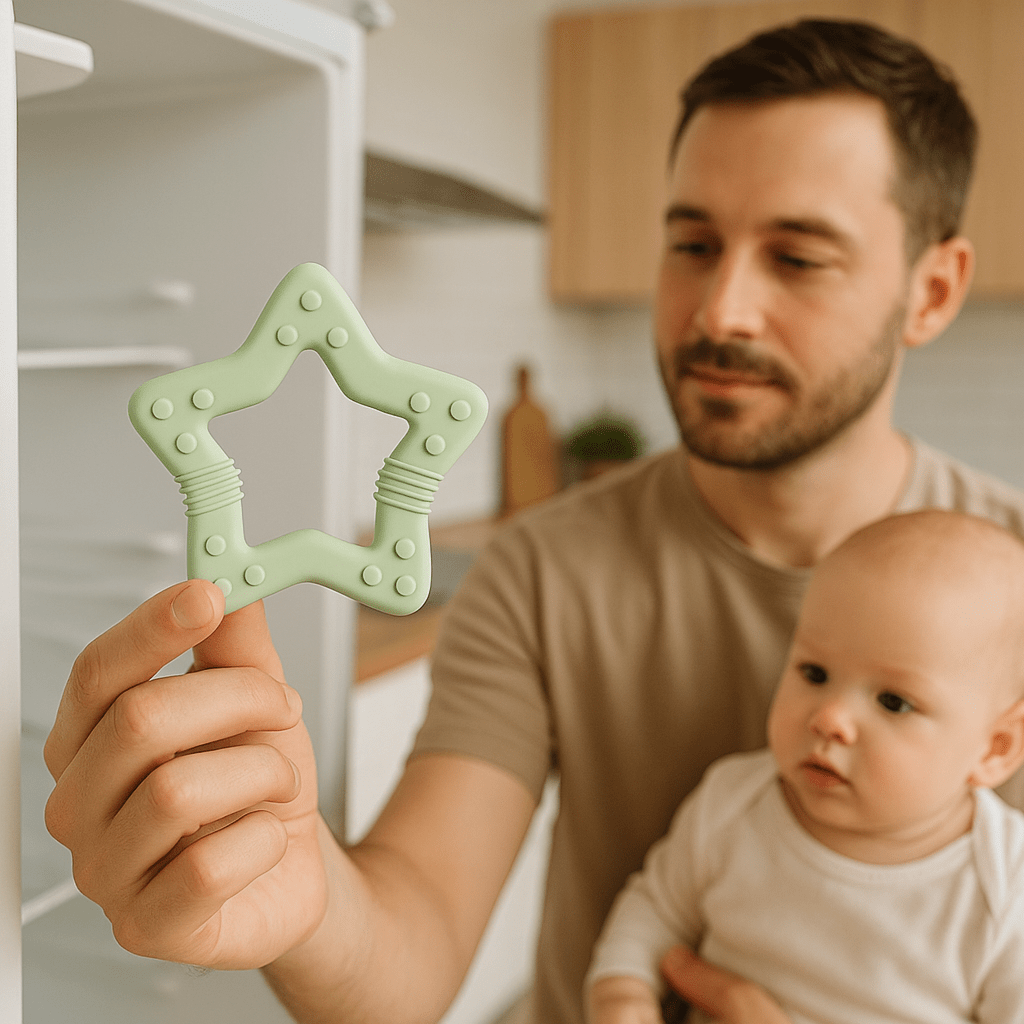 Anneau de dentition réfrigéré étoile papa