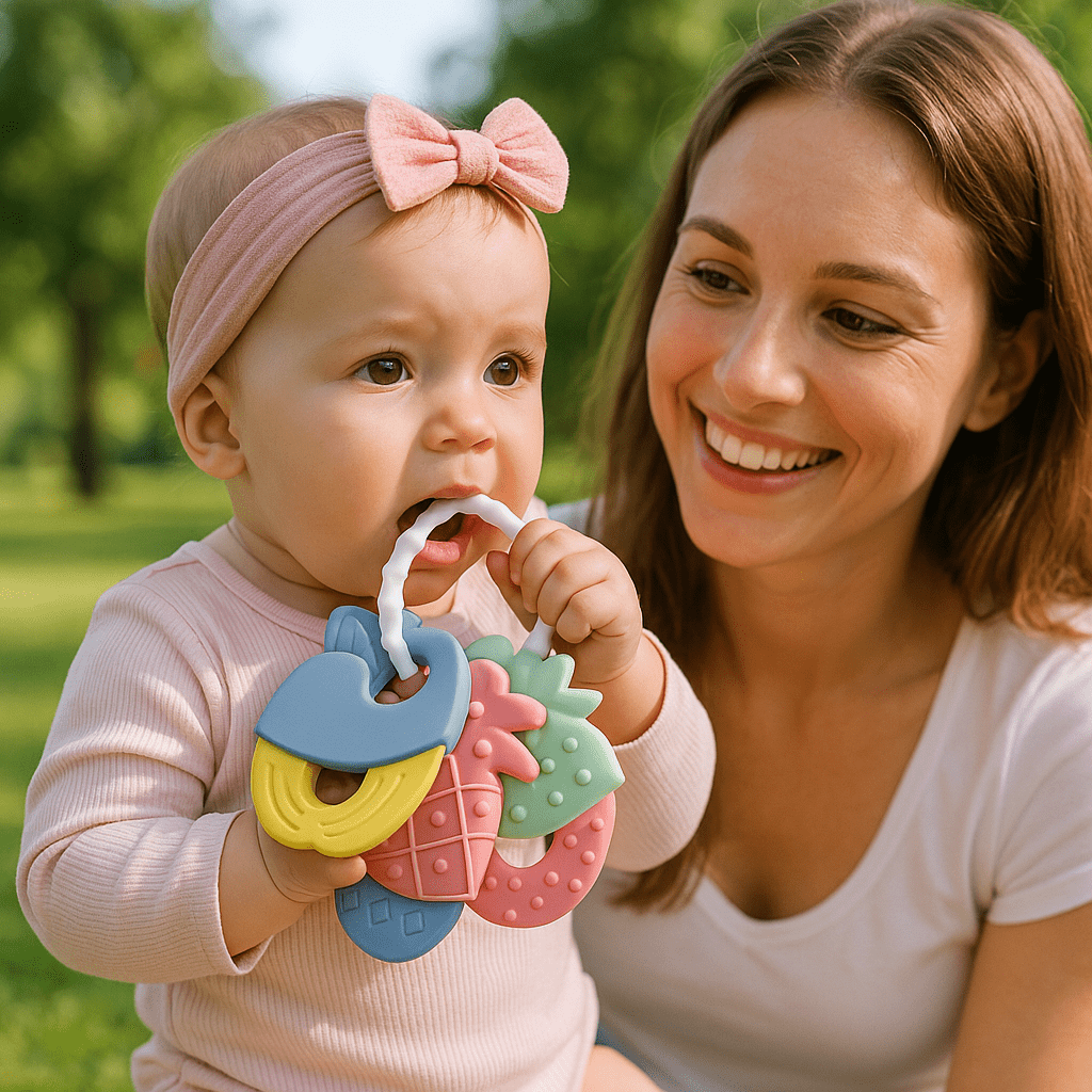Anneau de dentition réfrigéré | Fruités™ - Bébé Chérie