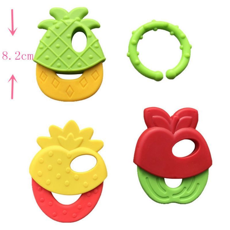 anneau de dentition réfrigéré fruités ananas jaune