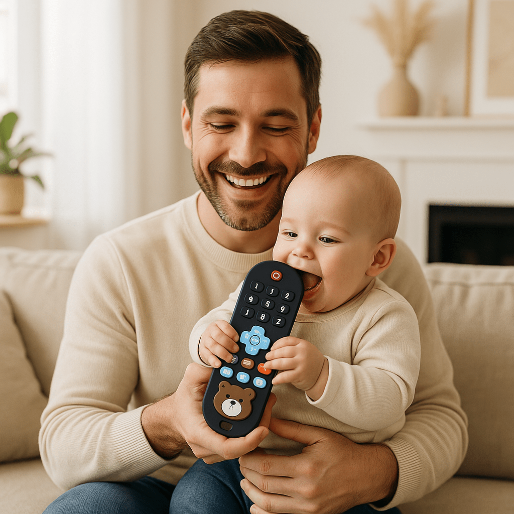 Anneau de dentition réfrigéré Télécommande bébé bras papa