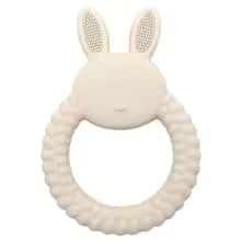 anneau dentition bébé lapinot couleur beige 