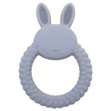 anneau dentition bebe lapinot gris 