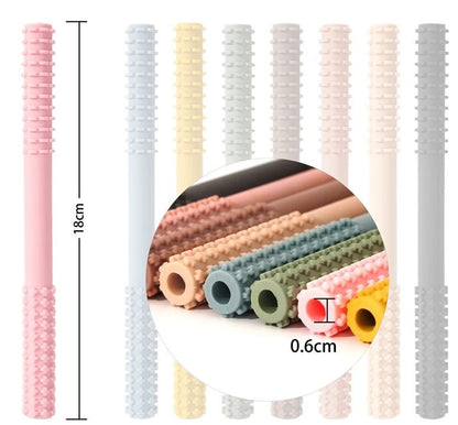 Anneau dentition bébé | Paille de dentition™ - Bébé Chérie