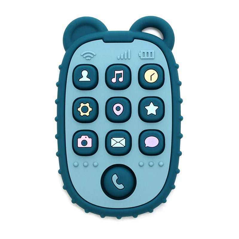 anneau dentition bébé portable bleu