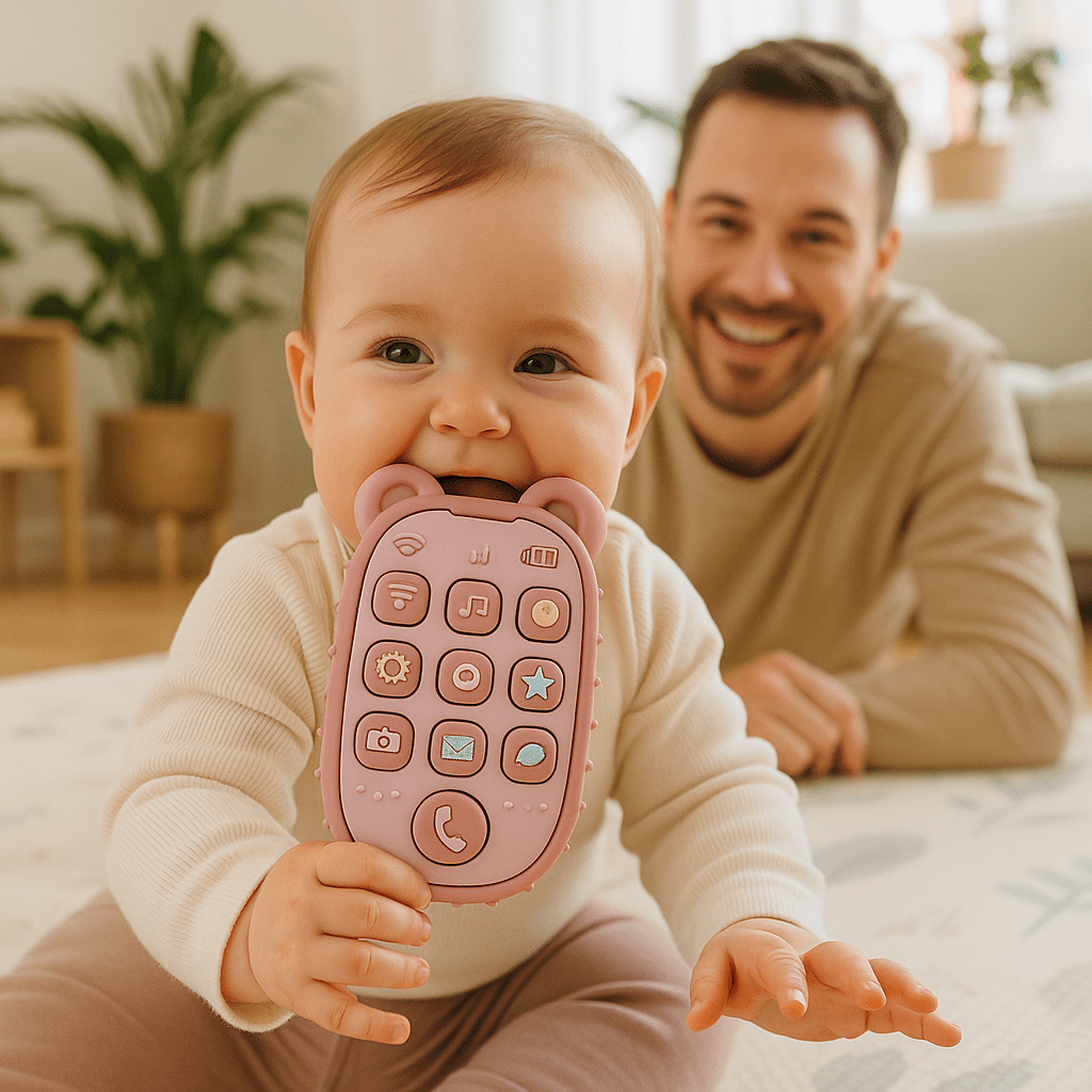 anneau dentition bébé portable papa