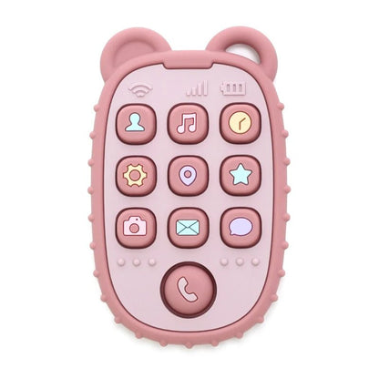 anneau dentition bébé portable rose foncé