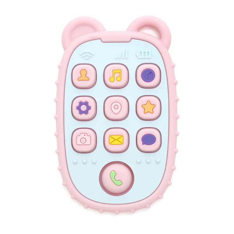 anneau dentition bébé portable rose