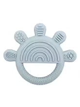anneau dentition bebe soleil arc-en-ciel bleu 