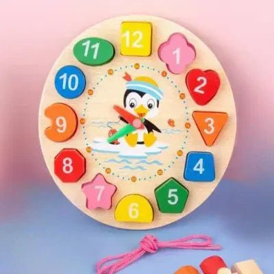 Jouet en Bois - WoodenToys™ - Horloge - Bébé Chérie