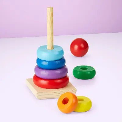 Jouet en Bois - WoodenToys™ - Tour arc - en - ciel - Bébé Chérie
