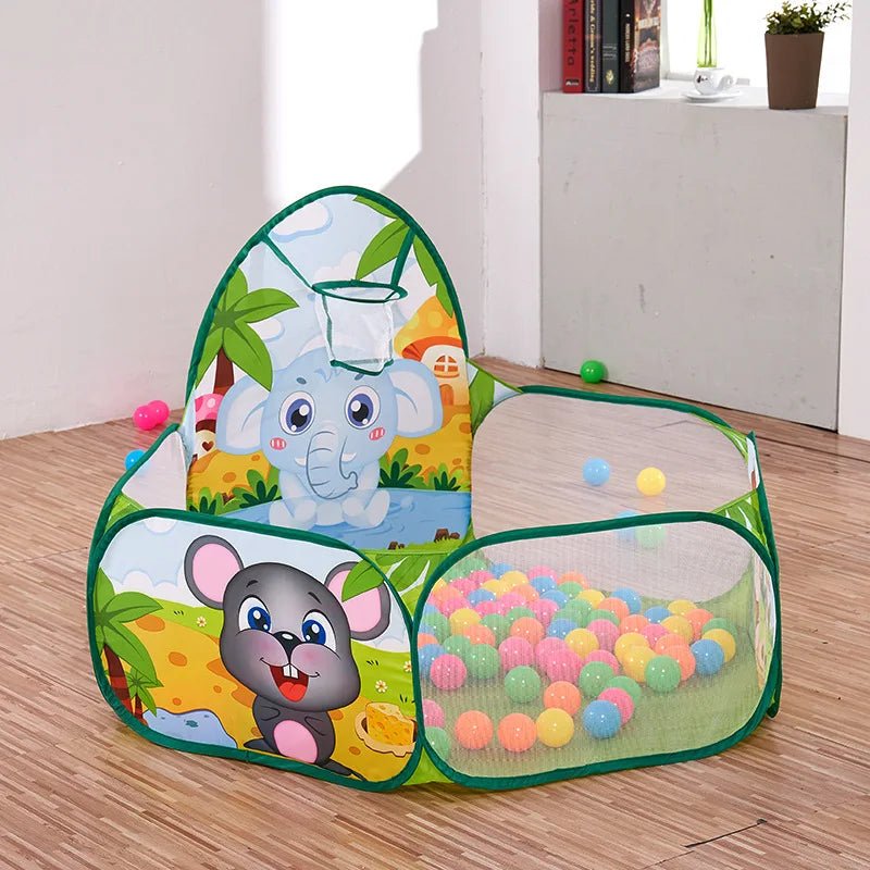 Piscine à balle bébé Éléphants oiscine dans salon