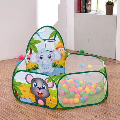 Piscine à balle bébé Éléphants oiscine dans salon