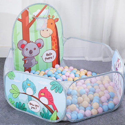 Piscine a balle bebe Girafe Koala sur tapis