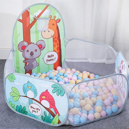 Piscine a balle bebe Girafe Koala sur tapis