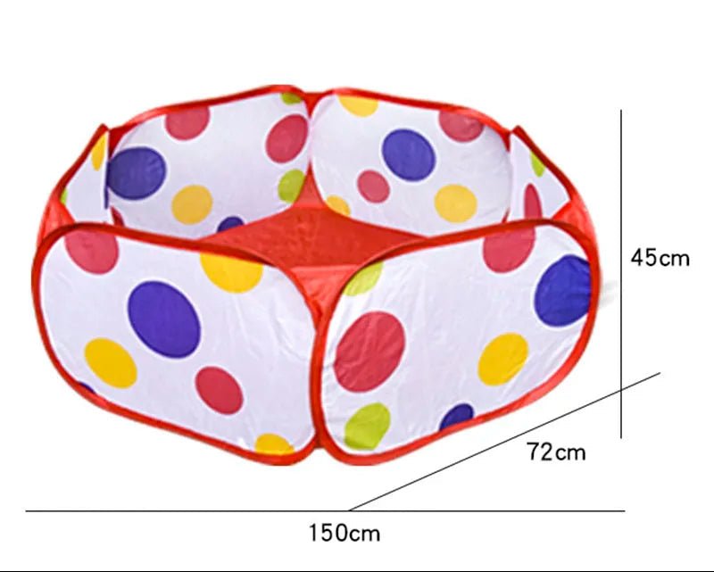 Piscine a balle Hexagone à pois 1 mètre demi