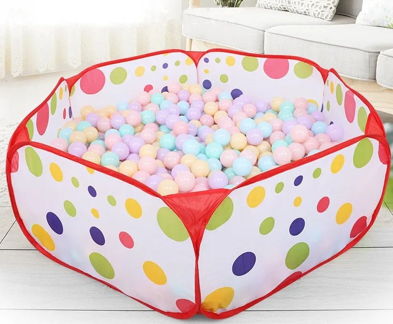 Piscine a balle Hexagone à pois avec balle