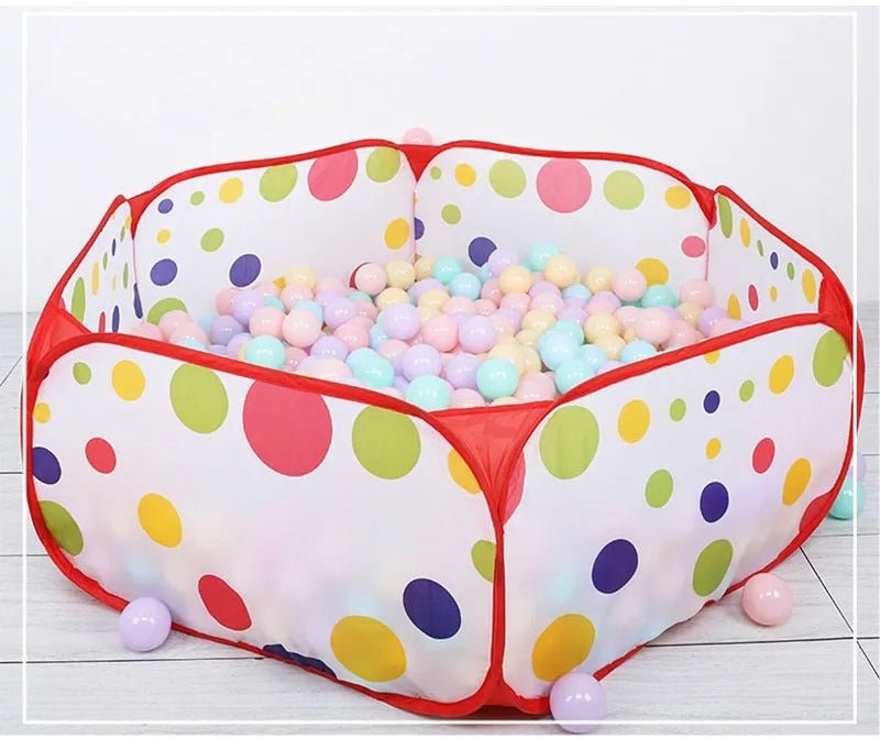 Piscine a balle Hexagone à pois balles pastelles