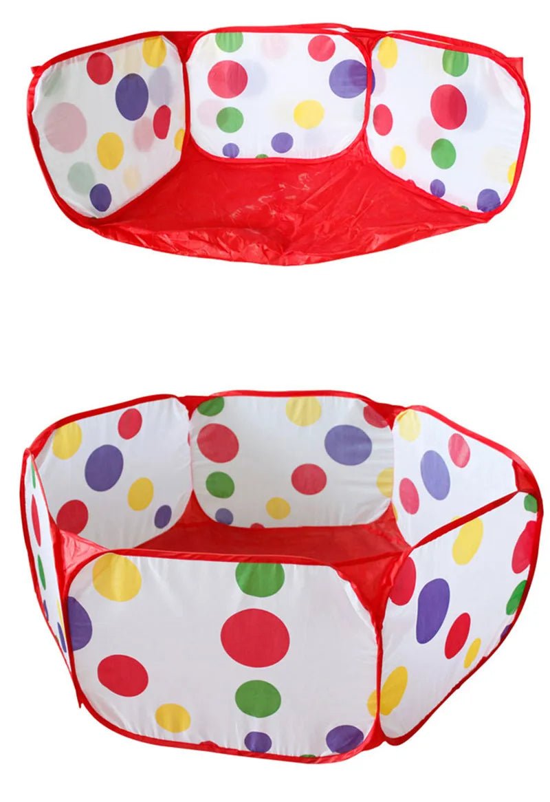 Piscine a balle Hexagone à pois piscine pliée