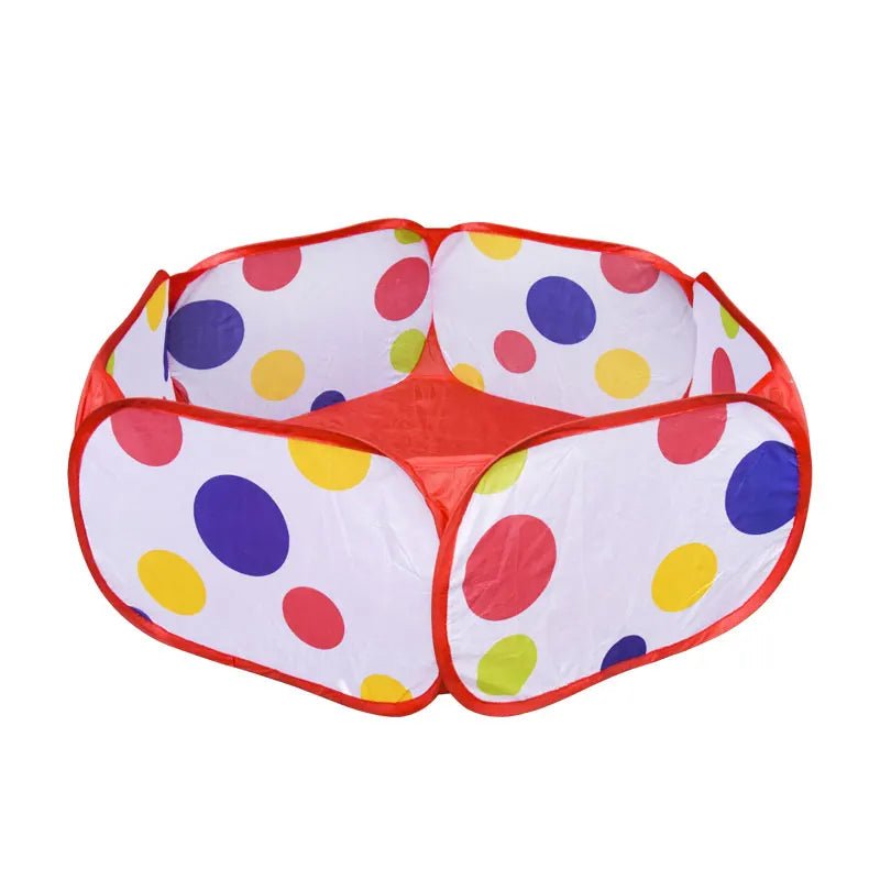 Piscine a balle Hexagone à pois rouge