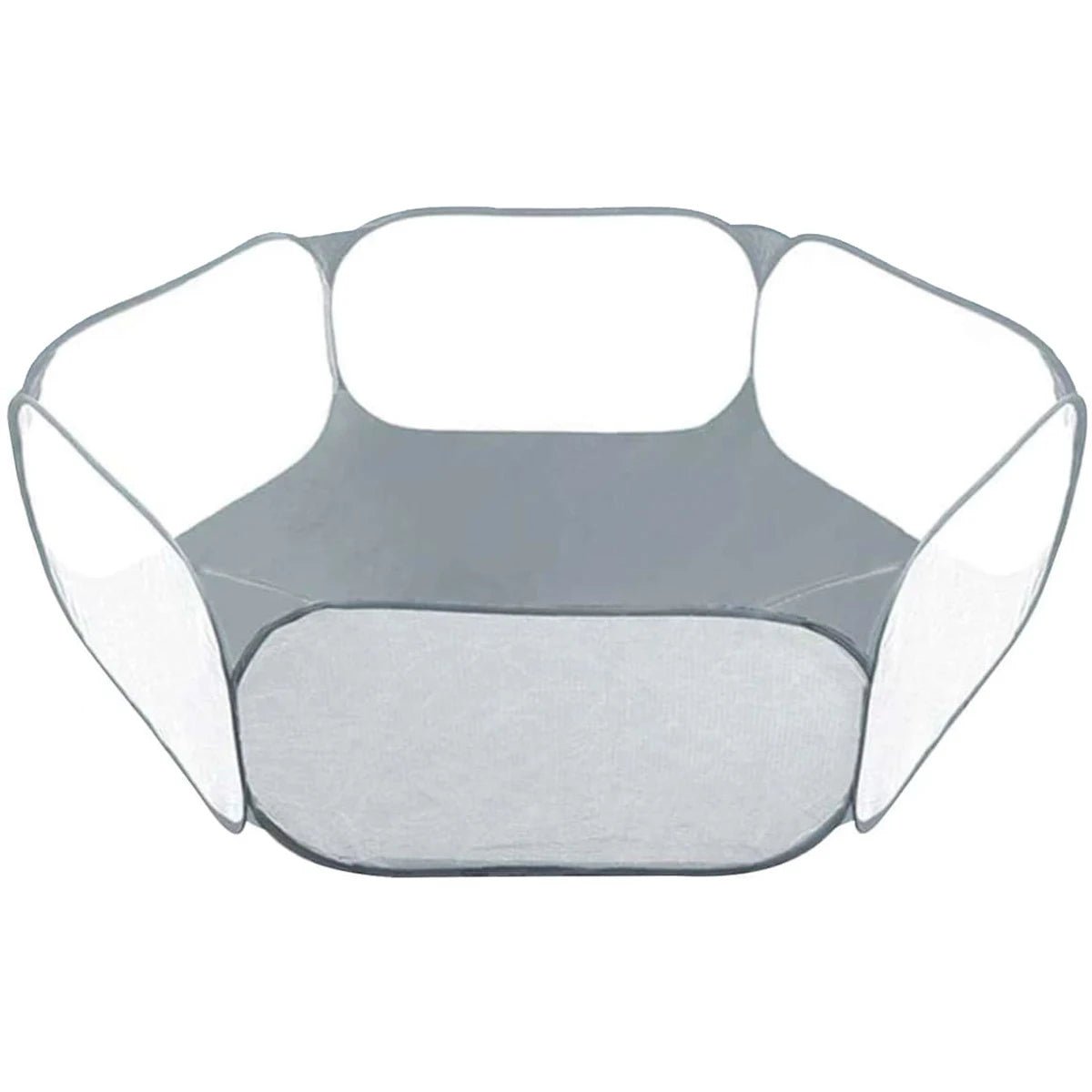 Piscine à balle Hexagone uni grise