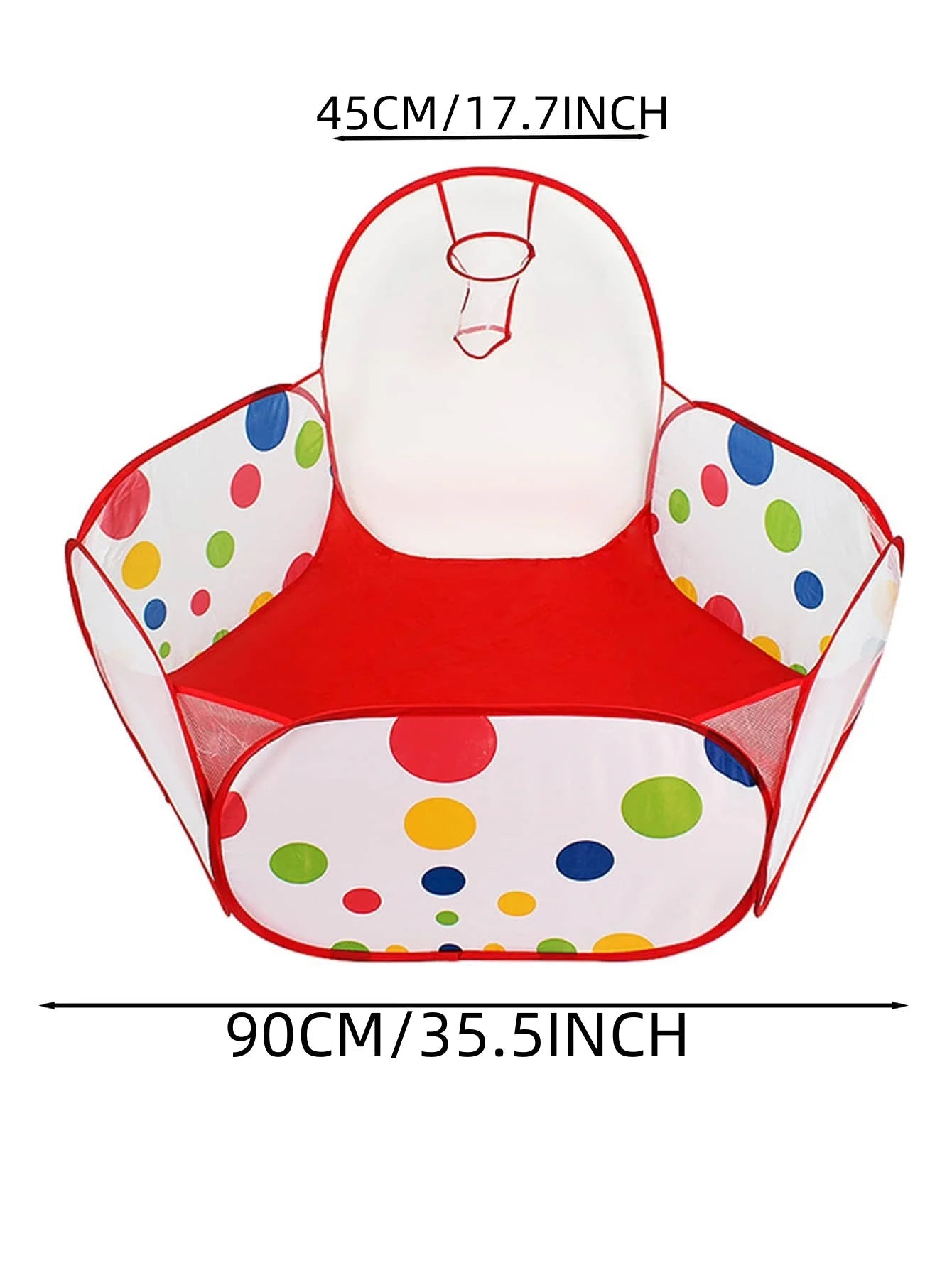 Piscine à balle Pois et panier 90 cm