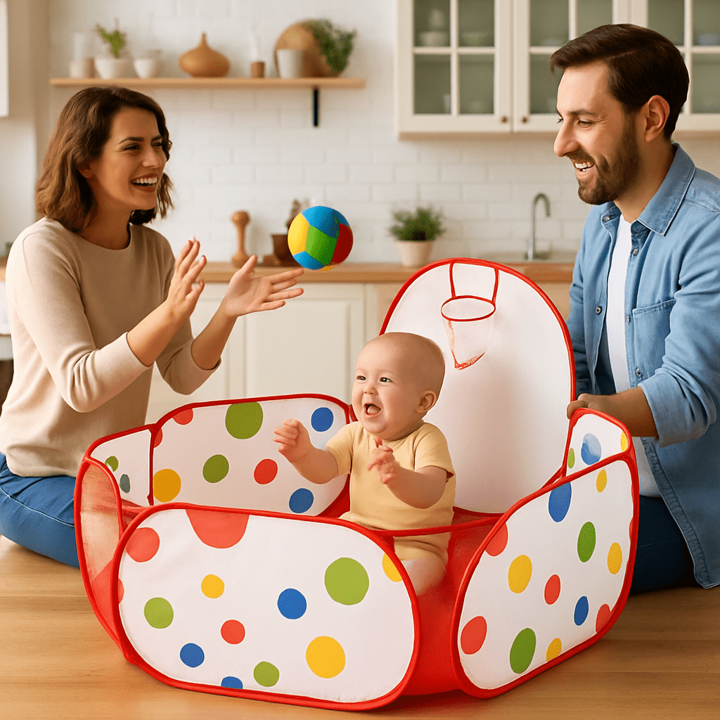 Piscine à balle Pois panier parents jouent bébé