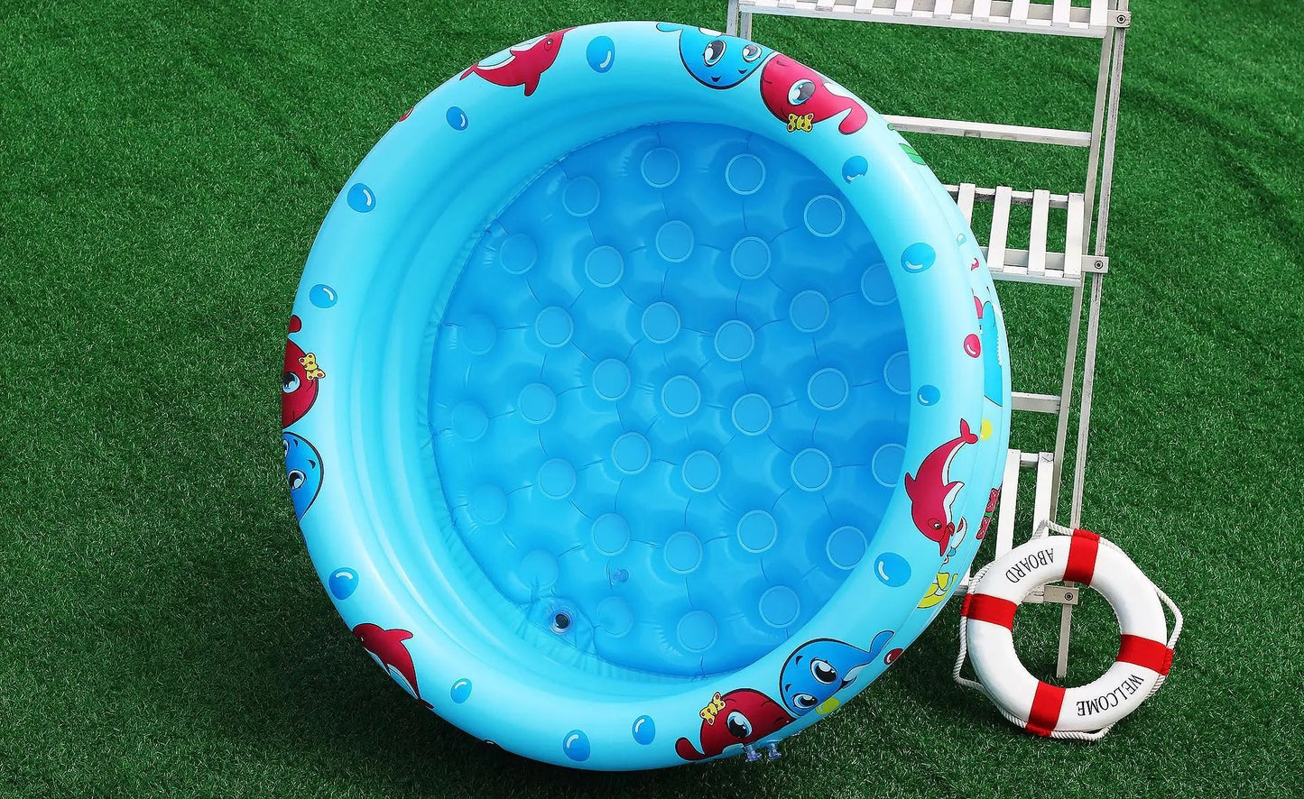 Piscine a balle pour bébé Baleine anneau de sauvetage