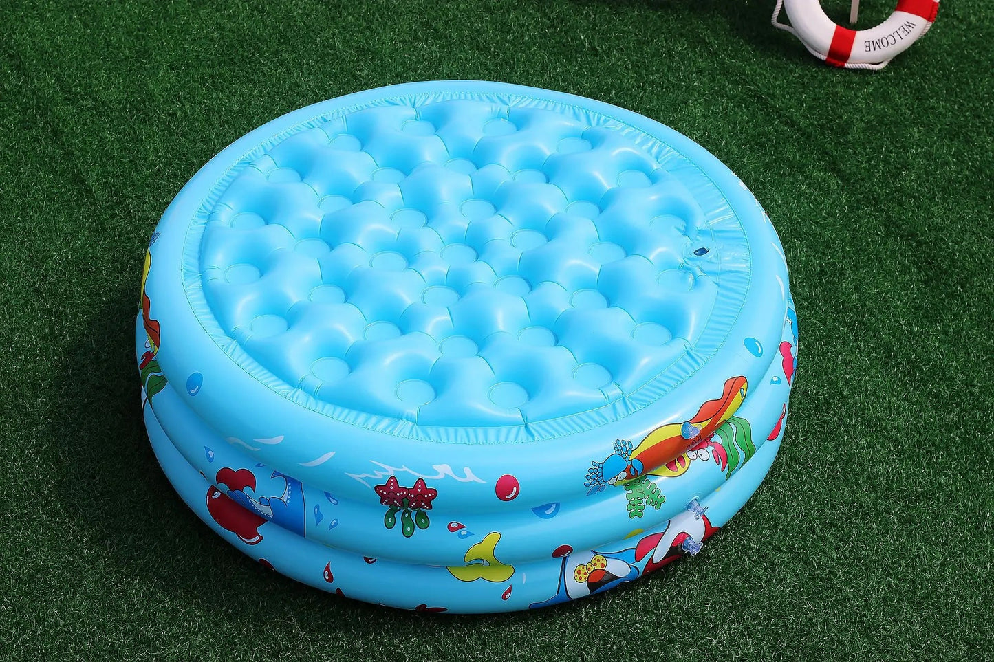 Piscine a balle pour bébé Baleine dessous piscine