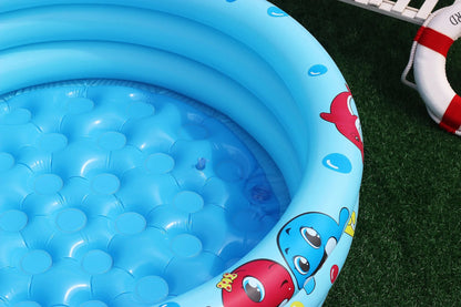Piscine a balle pour bébé Baleine-fond gonflable