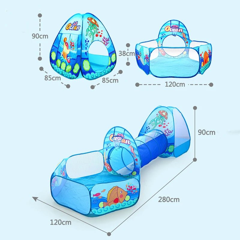 Piscine à balle pour bébé tunnel ludique dimensions