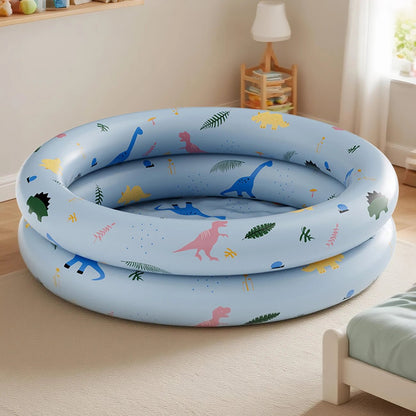 Piscine a balle Rayures vintage dino bleu