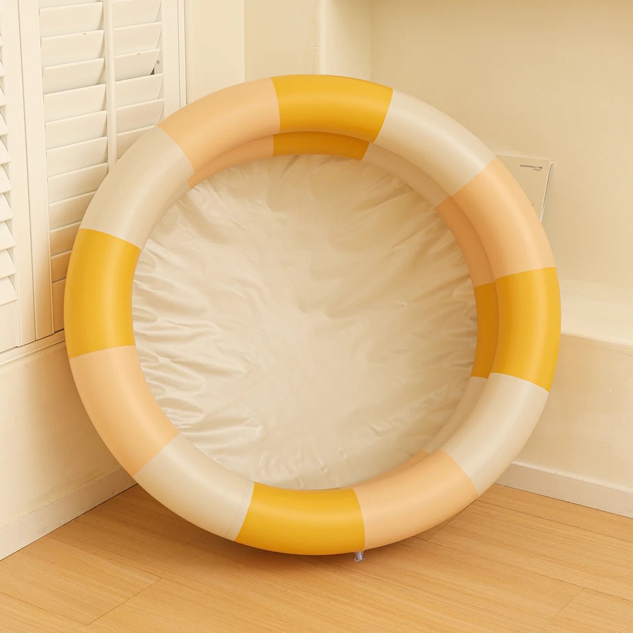 Piscine a balle Rayures vintage rayures jaunes