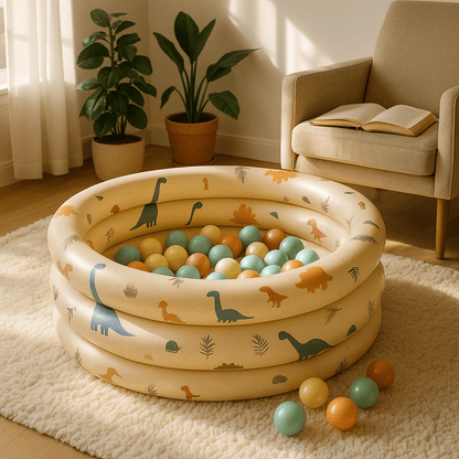 Piscine a balle Rayures vintage salon